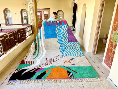 Tapis laine berbère - tapis, en