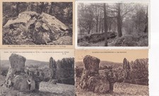 Lot de 4 cartes postales