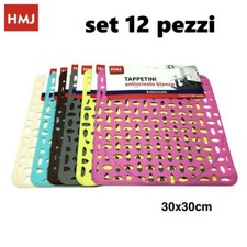 X Set 12 Pièces Tapis Évier