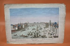 Gravure XVIIIe - Vue d'optique