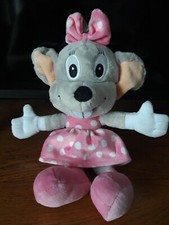 Peluche Doudou Souris Fille EUROPA PARK Robe Rose Pois Blanc 25Cm Tbe Simba Toys