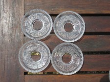 LOT DE 4 BOBECHES EN VERRE