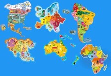 Brossard Magnets - Am Nord - Am Sud - Europe - Océanie - Asie - Afrique.