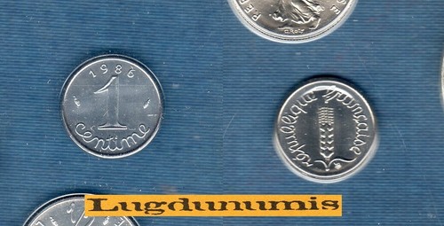 Fdc 1986 centime epi - centime,