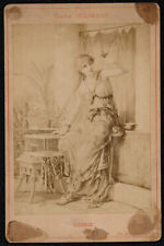 Diana Coomans. Lesbie. Photographe A. Braun.  Dédicacée 1886. Cabinet. Belgique