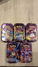 Pokemon Art Set 5 Mini Tin Mega evolution Vide Avec Goodies et Booster Vide...