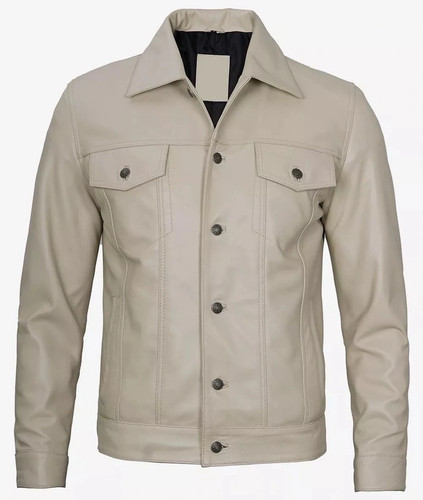 Nouvelle veste trucker cuir - nouvelle,