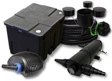 Kit filtration de bassin 12000l 24W Stérilisateur Pompe 40W 25m Tuyau Skimmer