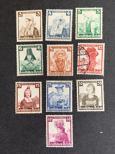 161 german stamp b69 b78 - 3/161, b69-b78