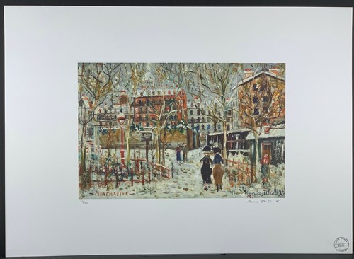 Maurice utrillo montmartre - utrillo, *