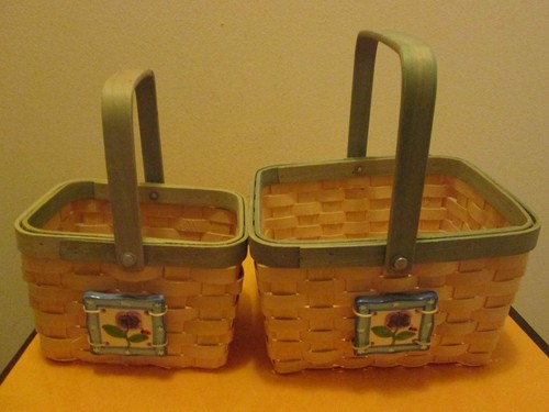 Set baskets with ceramic - set,