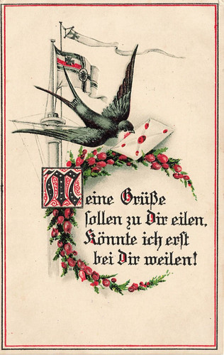 Carte postale avec - , pigeon