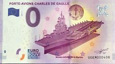 BILLET 0 EURO PORTE AVION CHARLES DE GAULLE  FRANCE 2017-2 NUMERO DIVERS