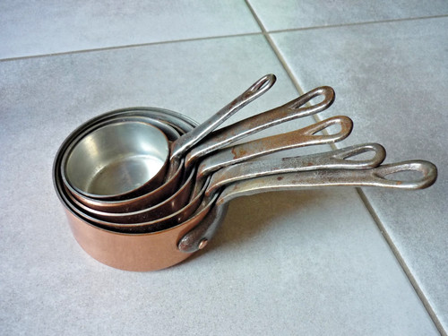 Lot casseroles cuivres - casseroles, mini