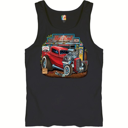Hot rod garage tank - garage,