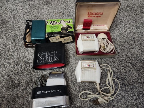 Lot vintage shavers - of,