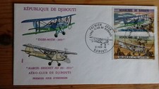 PREMIER JOUR  AVIATION  " TIGER MOTH " ET "MB101"      DJIBOUTI 27 FEVRIER 1978