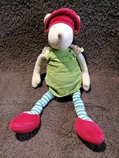 Doudou peluche souris Balthazar et Valentine 35 cm  Moulin roty TTBE