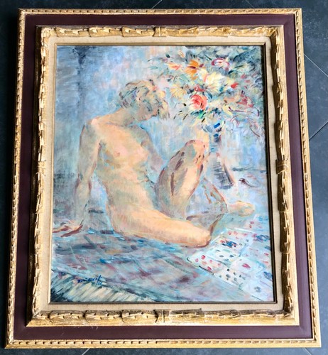 Bouquet huile sur - au,