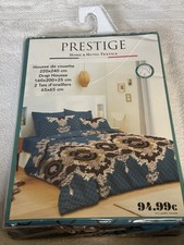 Housse de couette 220x240 cm + 2 taies + drap housse – Prestige