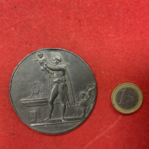 Médaille étain napoléon - médaille, en
