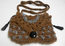 Crocheted Llama Yarn Purse