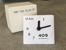 Youngtimer Horloge publicitaire lancement Peugeot 405 18 Juin 1987 Air Inter