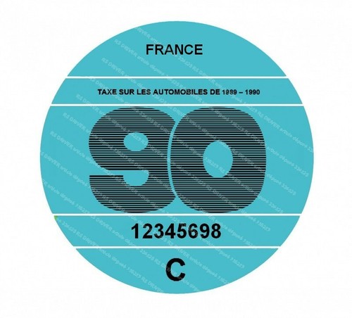 Vignette auto adhésive - auto-adhésive, 1990