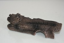 Vivarium Petit Détaillé Bois Foncé Écorce Cacher Et Abri 18 x 9 x 6 CM