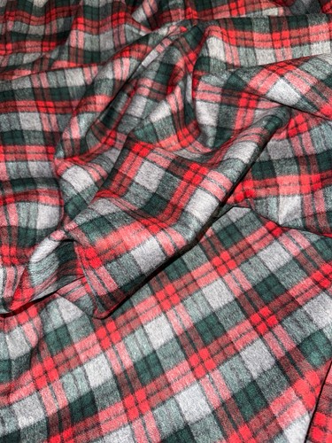 Tissu ancien tartan pure laine