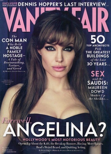 Vanity fair magazine - fair, angelina