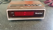 Vintage Westclox  Alarm Clock, Home or Travel. Digital Battery Back Up