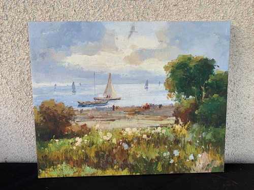 Tableau huile sur toile - tableau,
