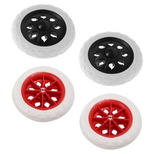 Lot de 4 roues pour chariot de courses pliable : roulettes robustes inserts