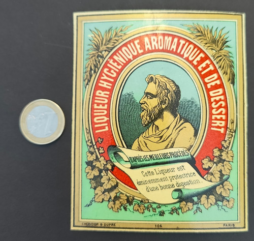 Ancienne étiquette liqueur - ancienne,