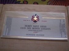 étiquette Morey saint denis
