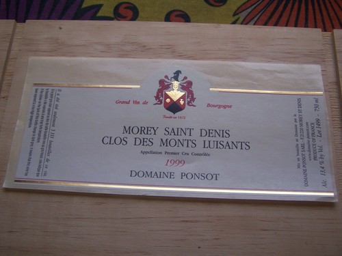 étiquette morey saint - étiquette,