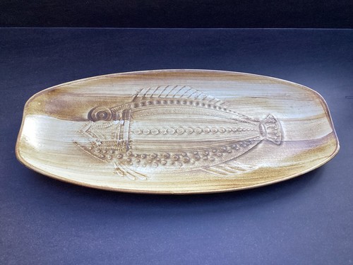 Plat poisson céramique - en,