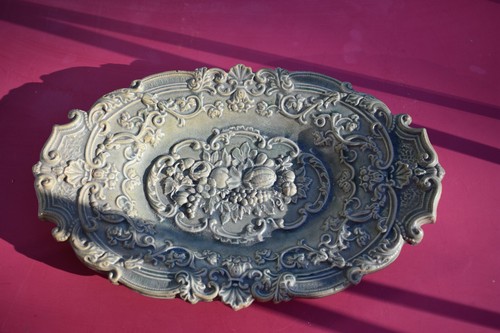 Plat terre cuite vernissé - plat,