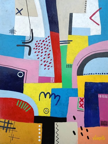 Peinture abstraite entropie - peinture,