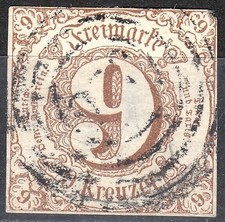 TOURNEMENT ET TAXIS 1862 Mi 34