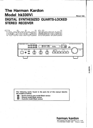 Service manuel instructions - manuel, d'instructions