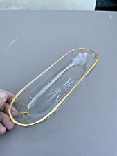 Porte brosse à dents cristal doré signé Paradis Paris.