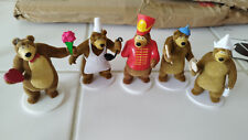 Lot Figurine Masha et Michka ours the bear figure set rare