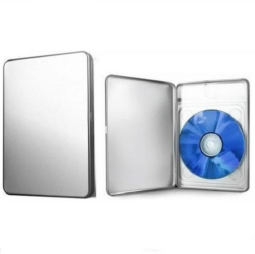 Boitier métallique format dvd - métallique,