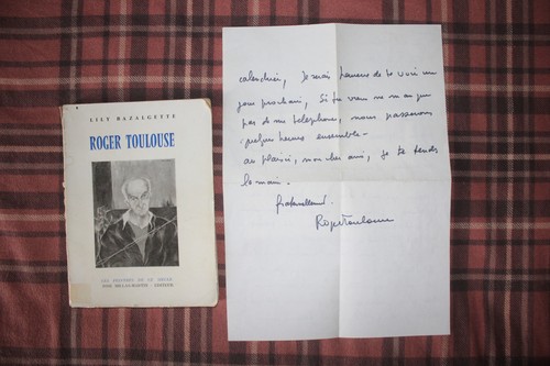 Lettre livre roger toulouse - lettre,