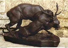 Art - Antoine Louis Barye - Cerf coiffé par une panthère - CPM - Voir Scans Rect