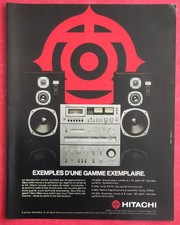 Publicité de presse: Chaine la HIFI Stéréo HITACHI