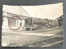 PHOTOGRAPHIE sarreguemines TRAIN VAPEUR 141- R Dépôt Rotonde 1 Mai 1969