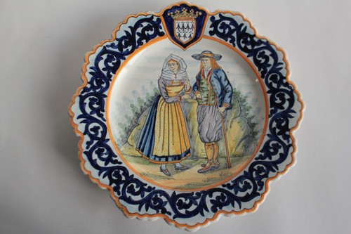 Assiette faïence henriot - faïence,